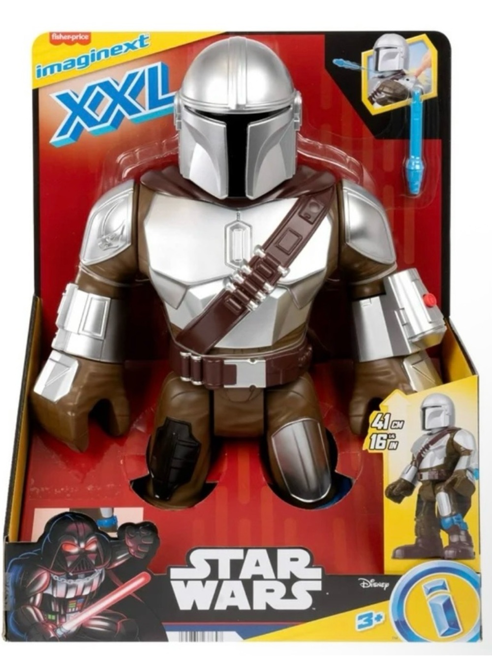 Fisher-Price Imaginext XXL The Mandalorian Figure - Silver & Brown